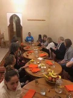 Yoga retreat participants